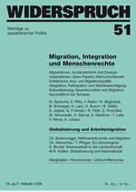 WIDERSPRUCH - Beitrge zu sozialistischer Politik - Nr. 51: Migration, Integration und Menschenrechte.