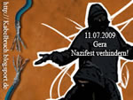 Gera 11.7.09: Bundesweit zweitgrtes Neonazifest