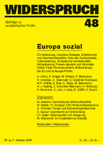 WIDERSPRUCH - Beitrge zu sozialistischer Politik - Nr. 48: Europa sozial