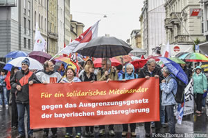 Für ein solidarisches Miteinander - gegen das geplante Ausgrenzungsgesetz der Bayerischen Staatsregierung!