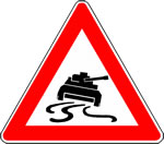 Vorsicht: Schleudergefahr für Panzer