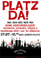 Platz da! Mia san ned nur mia! Antirassistische Demo in München am 27. Juli 2015