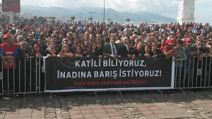 Protest in Izmir wegen Anakara Massaker 15. Oktober 2015