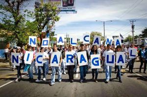 Protestdemo gegen den Nicaraguakanal im August 2015