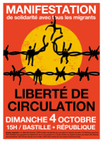 Plakat Pariser Demonstration 4.10.2015