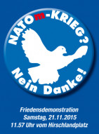 Kein NATO-Kriegsrat in Essen! Friedensdemonstration am Samstag, den 21.11.2015