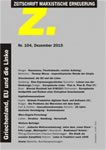 Z. Zeitschrift Marxistische Erneuerung  Nr. 104 Dezember 2015