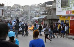 Protestdemo Haiti gegen Wahlfarce 20.1.2016