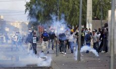Jugendprrotest in Tunesien im Februar 2016 - gegen Erwerbslosigkeit