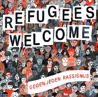 CD-Cover: Refugges welcome - gegen jeden Rassismus