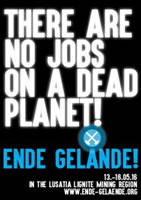 "There are no Jobs on a dead Planet!" Ende Gelände an Pfingsten 2016 in der Lausitz: Kohle stoppen, Klima schützen!