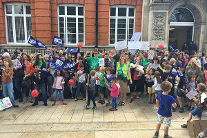 Lehrerstreik in London am 5.7.2016