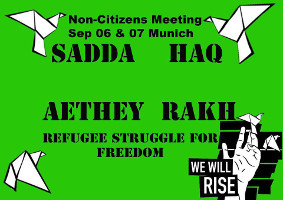 Refugee Struggle for Freedom: Non-Citizens Treffen am 6. und 7. September 2016 in München