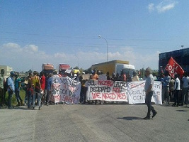 25.8.2016 - Streik der TomatenarbeiterInnen im italienischen Foggia