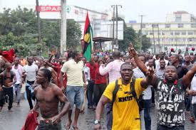 Demonstration Lagos Juli 2016 gegen Inflation