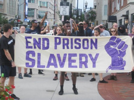 Solidarität mit dem Gefangenenstreik in den USA am 9.9.2016 - hier in New York