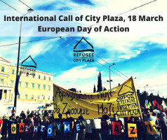 In the gloomy sky of Europe, Resistance is the shining light - City Plaza ruft zu europäischem Aktionstag am 18. März 2017 auf