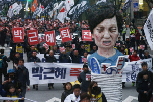 Korea: KCTU-Streikdemonstration in Seoul am 30.11.2016