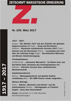 Zeitschrift Marxistische Erneuerung “Z” Nr. 109 vom März 2017