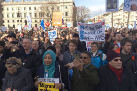 Londoner Demonstration zur Verteiigung des NHS am 4.3.2017