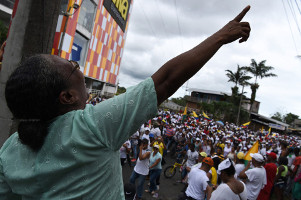 Die westkolumbianische Hafenstadt Buenaventura - im Mai 2017 geschlossen durch sozialen streik
