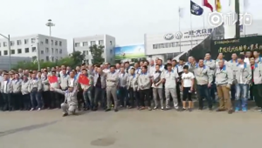 Erneuter Protest der VW Leiharbeiter in China am 21.5.2017