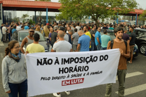 30.8.2017: Der erste Streik bei VW Portugal gegen Samstags-Zwangsarbeit