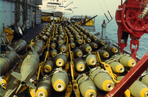 Rheinmetall-Bomben auf Sardinien produziert um über dem Jemen abgeworfen zu werden