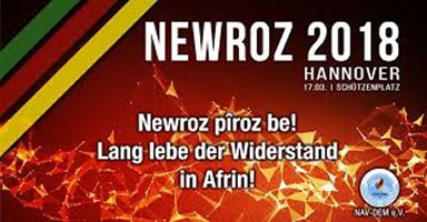 „Newroz ist auch unser Newroz" - Demonstration am Samstag, dem 17. März 2018, in Hannover