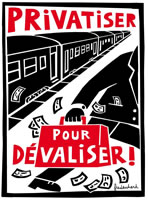 Kampf gegen die Privatisierung der französischen Bahn