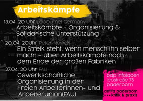 [Vortrag am 13. April 2018 in Paderborn] Labournet: Arbeitskämpfe – Organisierung & Unterstützung