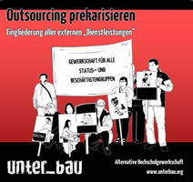 Gewerkschaft unter_bau: "Outsourcing prekarisieren"