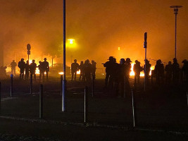 Nantes 4. Juli 2018 - Polizei gegen Proteste gegen Polizei