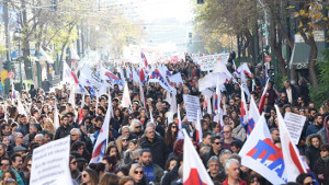 Die Lehrerdemonstration in Athen am 16.1.2018 für Festanstellugen war auch bemerkenswert, weil erstmals seit langem alle betroffenen Gewerkschaften gemeinsam agierten