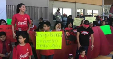 Streik bei Coca Cola Matamoros in Mexiko Ende Februar 2019