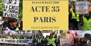 Paris: Acte 35 der Gelbwesten am 13./14.7.2019
