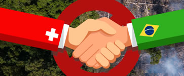 schweizerische Campax-Petition "Kein Schweizer Freihandelsabkommen mit Amazonas-Zerstörer Bolsonaro!"