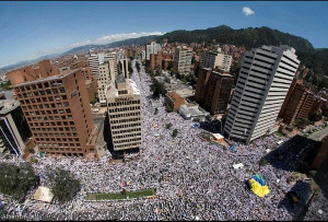 Geeralstreik in Bogota 21.11.2019 - Hunderttausende...