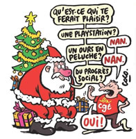 CGT in FRankreich zum Einwand: „Aber man streikt doch nicht an Weihnachten“