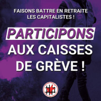 Ein Aufruf für die Streikkassen in frankreich im Dezember 2019 zu spenden - hier für mehrere Kassen bei secours rouge
