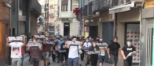 Es gab am 23.5.2020 in Madrid auch antifascistische Gegendemonstrationen - die die Polizei allerdingens weitaus weniger freundlich behandelte, als die Nazis...
