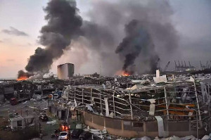 Die Explosion im Hafen von Beirut am 4.8.2020