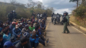 Blockade in Bolivien am 10.8.2020