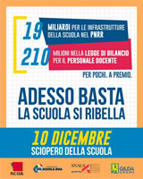 Schulstreik am 10. Dezember 21 in Italien