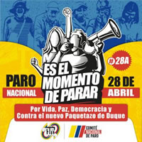 Generalstreik in Kolumbien gegen neoliberale Reformen am 28. April 2021
