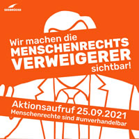 Seebrücke-Aktionstag am 25.09: Wir machen #Menschen­rechts­verweigerer sichtbar: 48.000 Mal Abschottung