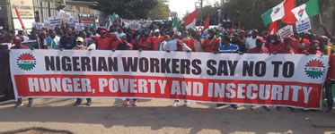 Erneuter Generalstreik in Nigeria für die Erhöhung des Mindestlohns
