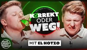 KORREKT oder WEG! (mit Sebastian "El Hotzo" Hotz): Quiz vom 09.04.2023 beim ZDF (Reihe "World Wide Wohnzimmer")