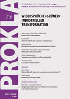 PROKLA. Zeitschrift für kritische Sozialwissenschaft, Nr. 216 vom September 2024: Widersprüche »grüner« industrieller Transformation