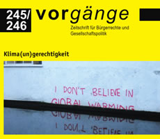 vorgänge Nr. 245/246 mit dem Schwerpunkt "Klima(un)gerechtigkeit"